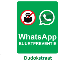 WhatsApp Buurtalarm Dudokstraat
