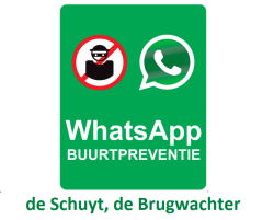 WhatsApp Buurtalarm de Schuyt, de Brugwachter