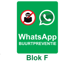 WhatsApp Buurtalarm Blok F