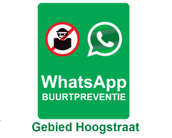 WhatsApp Buurtalarm Gebied het Eigen
