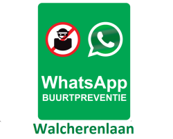 WhatsApp Buurtalarm Walcherenlaan