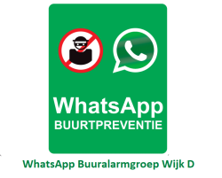 WhatsApp Buurtalarmgroep Wijk D
