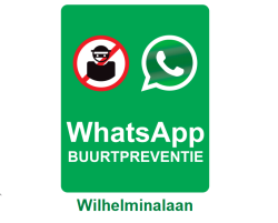WhatsApp Buurtalarmgroep Wilhelminalaan